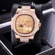 AAA Copy Patek Philippe Nautilus Power Reserve Watch - Rose Gold Diamond Bezel (6)_th.jpg